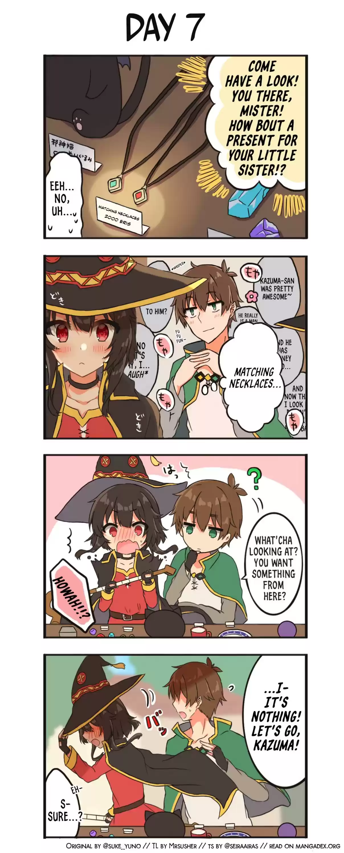 Kono Subarashii Sekai ni Shukufuku wo! KazuMegu will get married in 100 days (Doujinshi) Ch. 7 Day 7